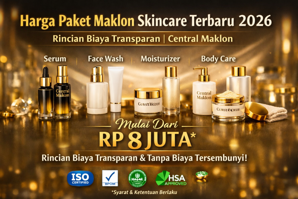 biaya paket maklon skincare terbaru 2026