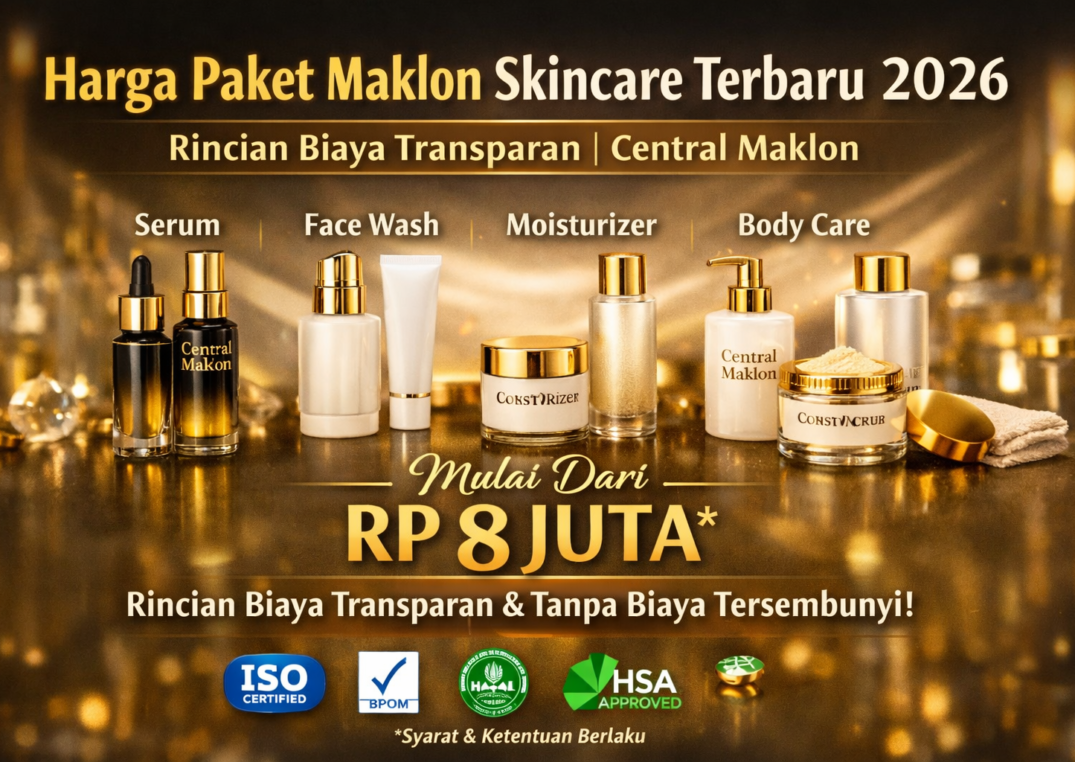 biaya paket maklon skincare terbaru 2026